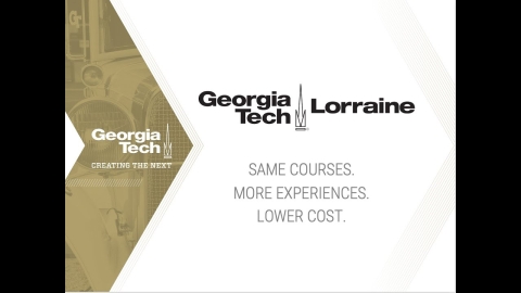 Embedded thumbnail for What&#039;s Buzzin at Georgia Tech: Georgia Tech Lorraine